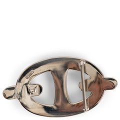 HERMES palladium plated CHAINE D'ANCRE 24MM Belt Buckle