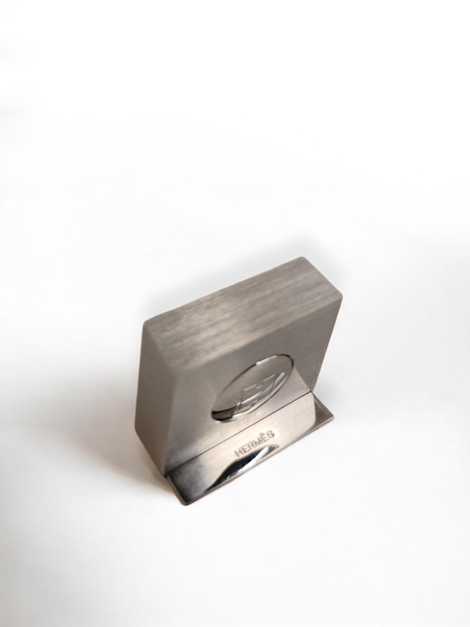Hermès Palladium-Plated Photo Holder with Original Box – Made in France Unisexe en vente
