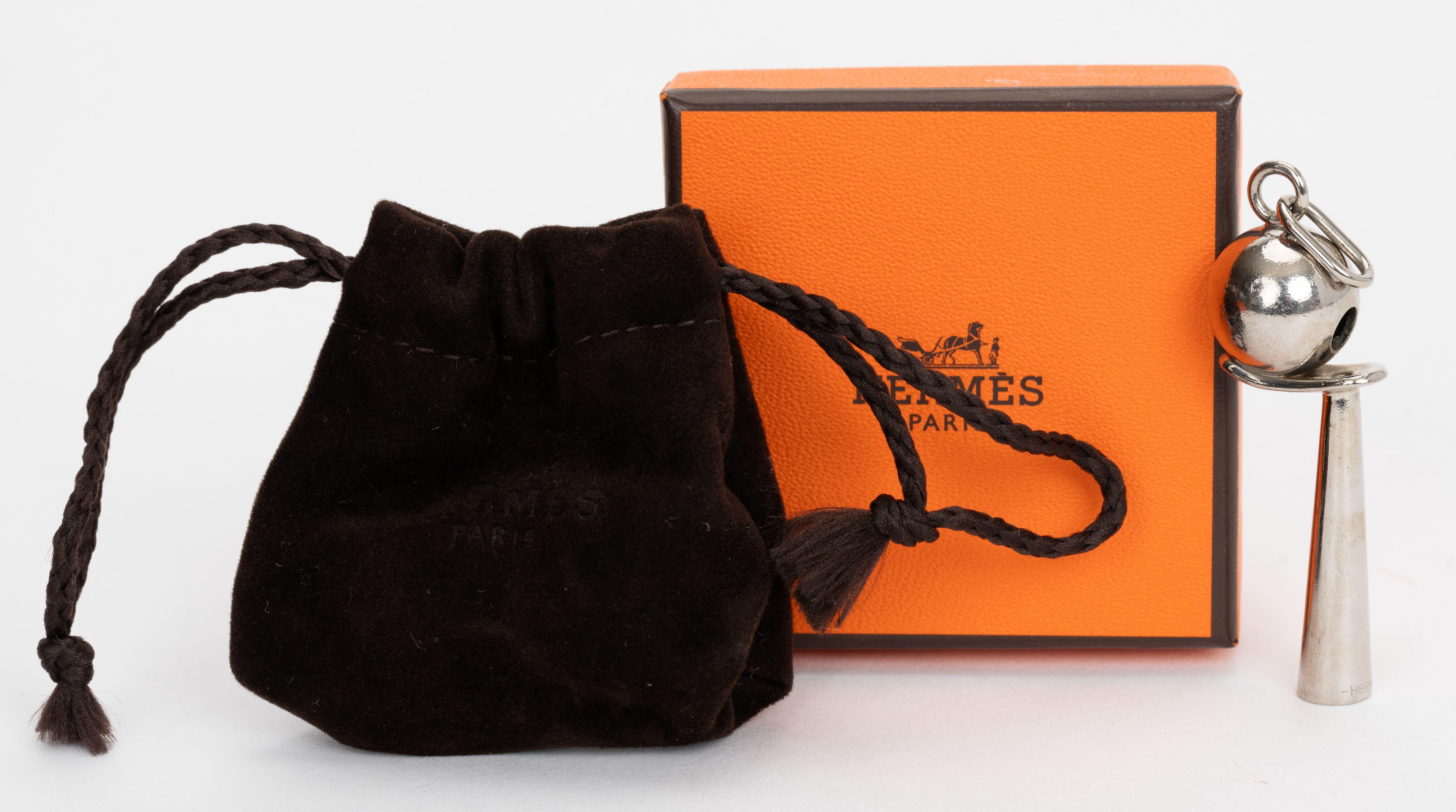 Hermès Palladium Whistle Charm 1