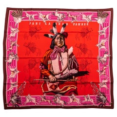 Hermès Pani la Shar Pawnee Scarf New in Box