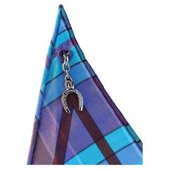 Hermès Pani La Shar Pawnee Silk Scarf Pointu Madras Charms Kermit Oliver