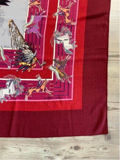 Hermes Pani la Shar Pawnee vintage carré