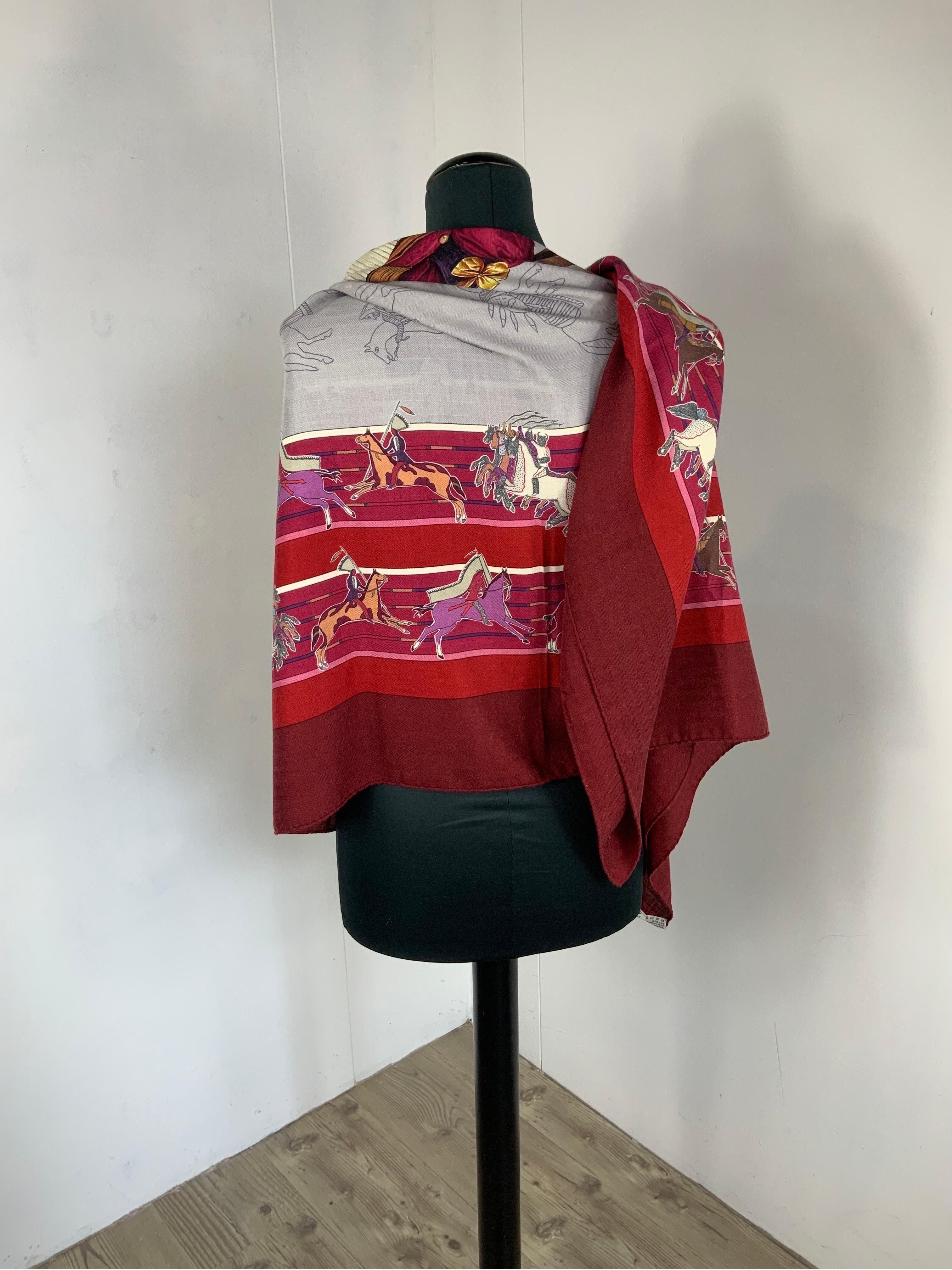 Women's or Men's Hermes Pani la Shar Pawnee vintage carré