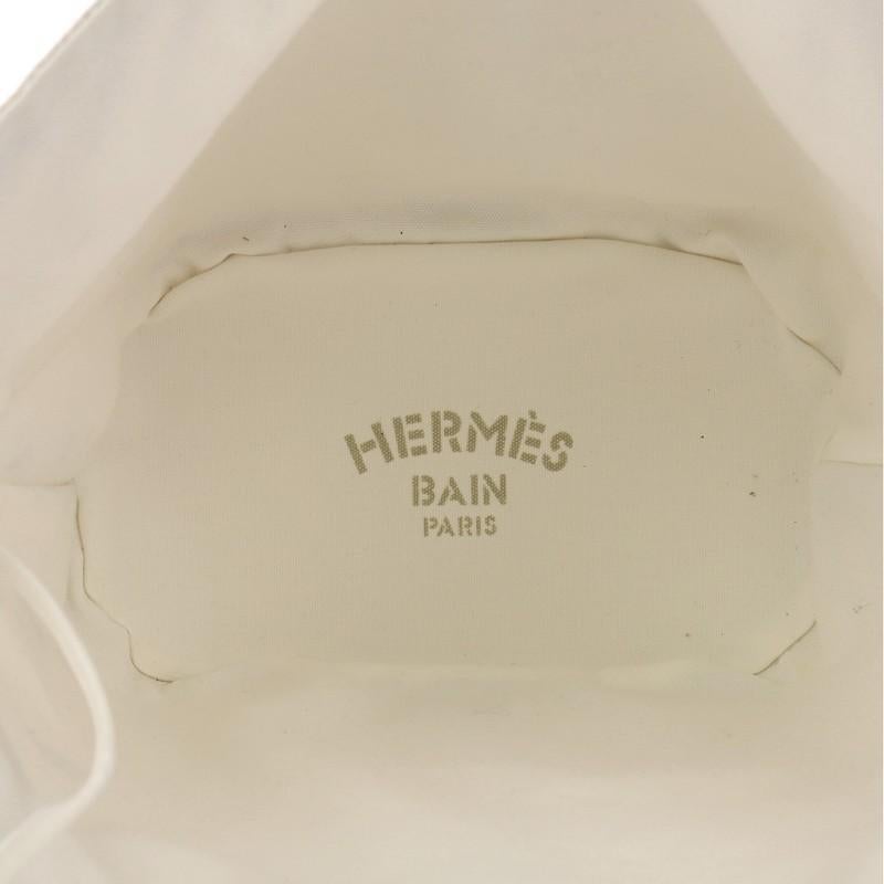 Beige Hermes Panier De Plage Handbag Canvas PM