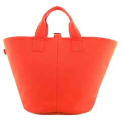 Hermes Panier De Plage Handbag Toile PM