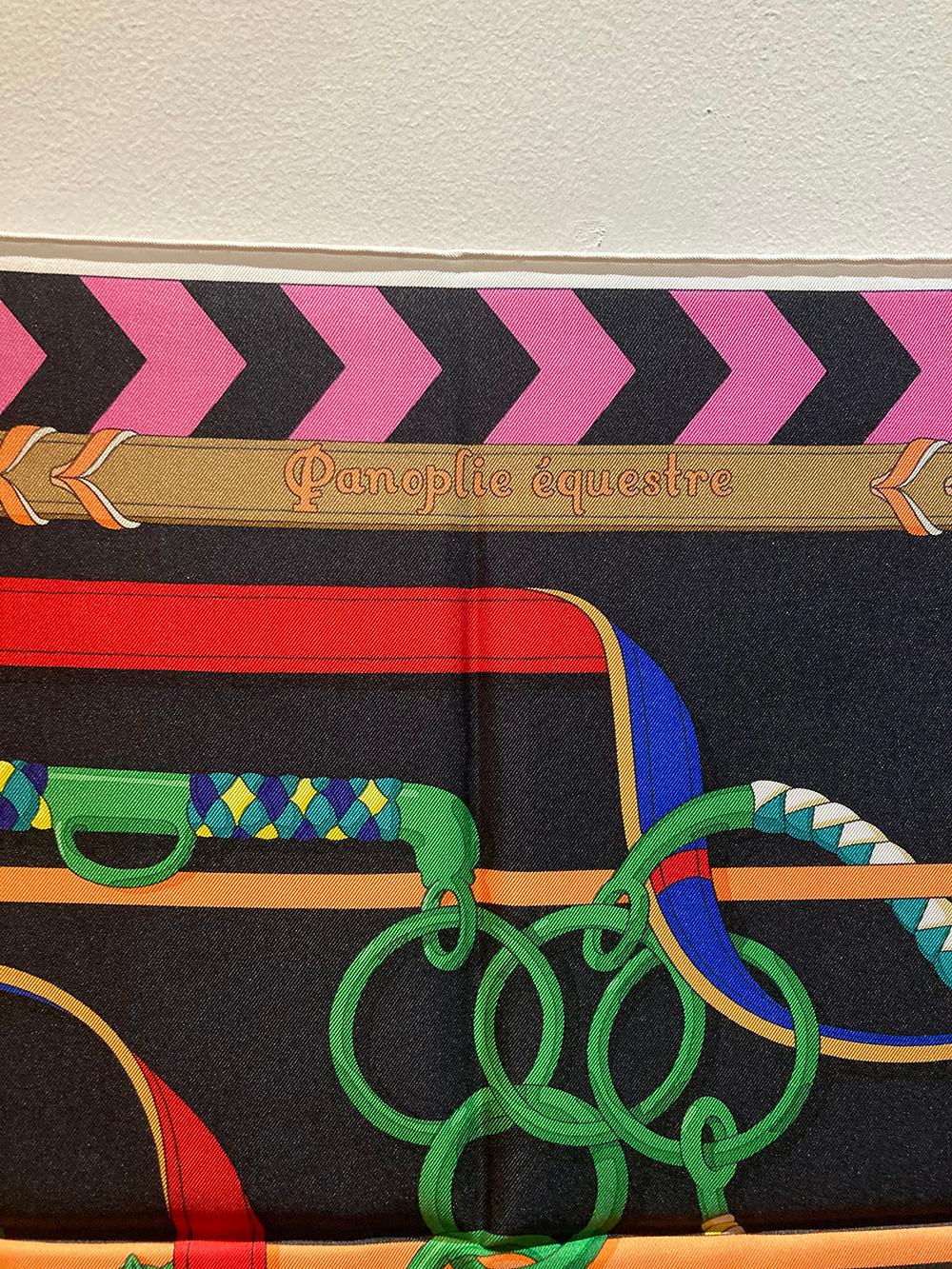 Hermes Panoplie Equestre Sciarpa di seta In condizioni ottime a Philadelphia, PA