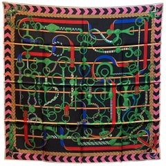 Hermes Panoplie Equestre Silk Scarf 