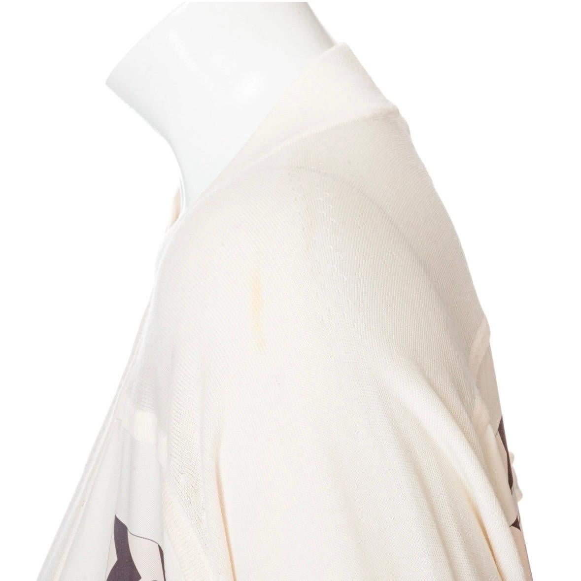 Hermès Panoplie Equestre Twillaine Patterned Silk-Back Cardigan  For Sale 6