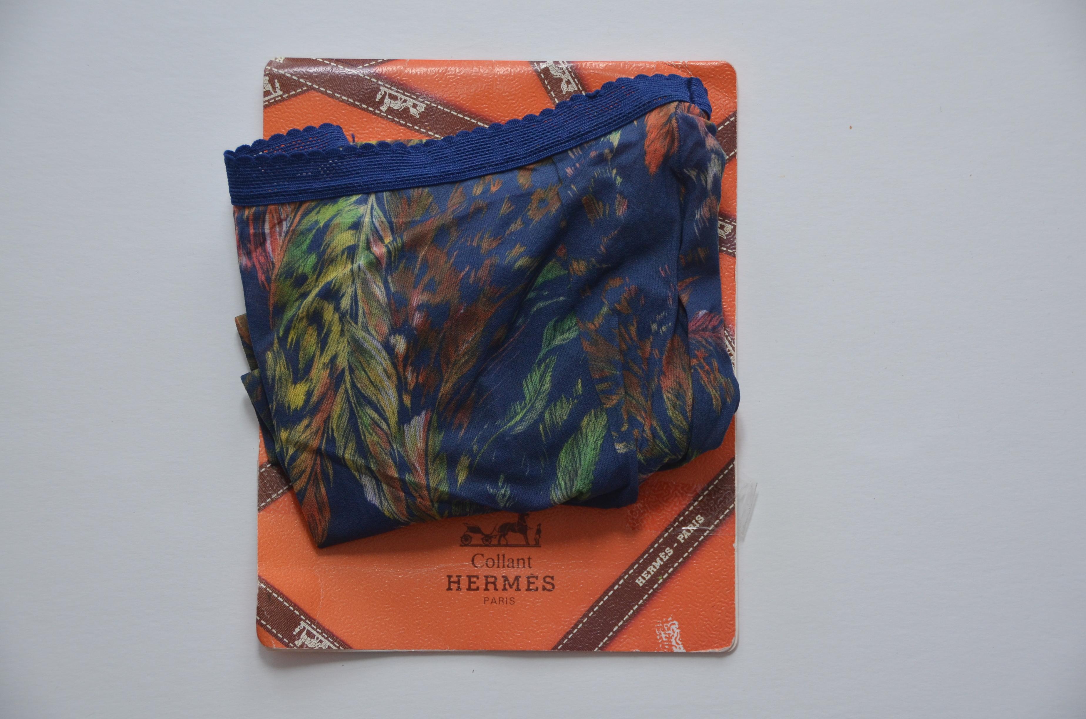 Hermes 2 pairs of pantyhose 

Size not listed ,my personal opinion is that these are size S
H printed at waist
Original paper bag included 

FINAL SALE