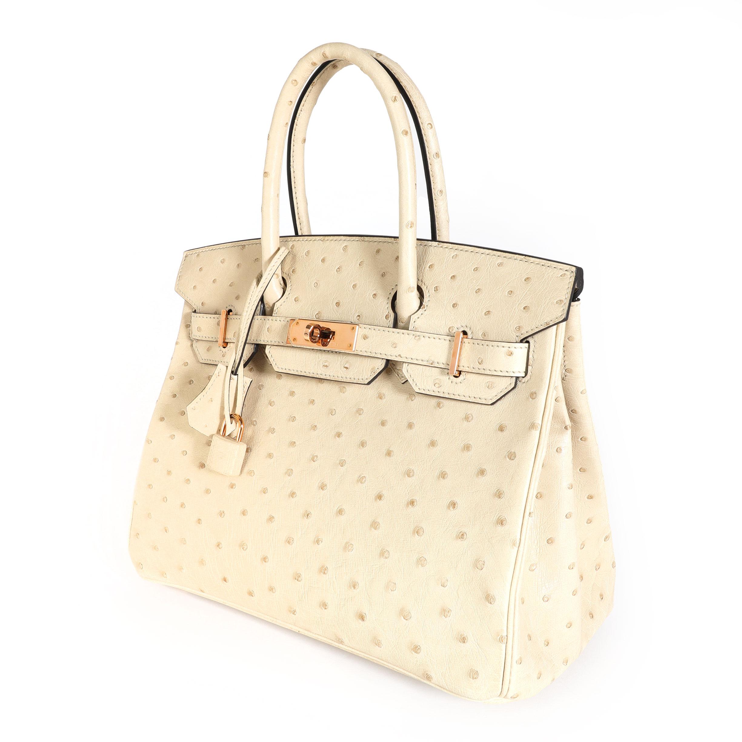 white ostrich birkin