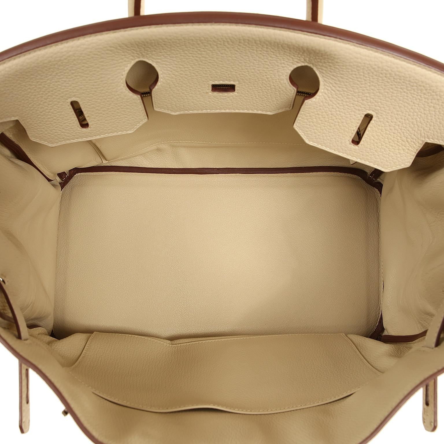 Hermes Parchemin Togo 35 cm Birkin Bag en vente 8