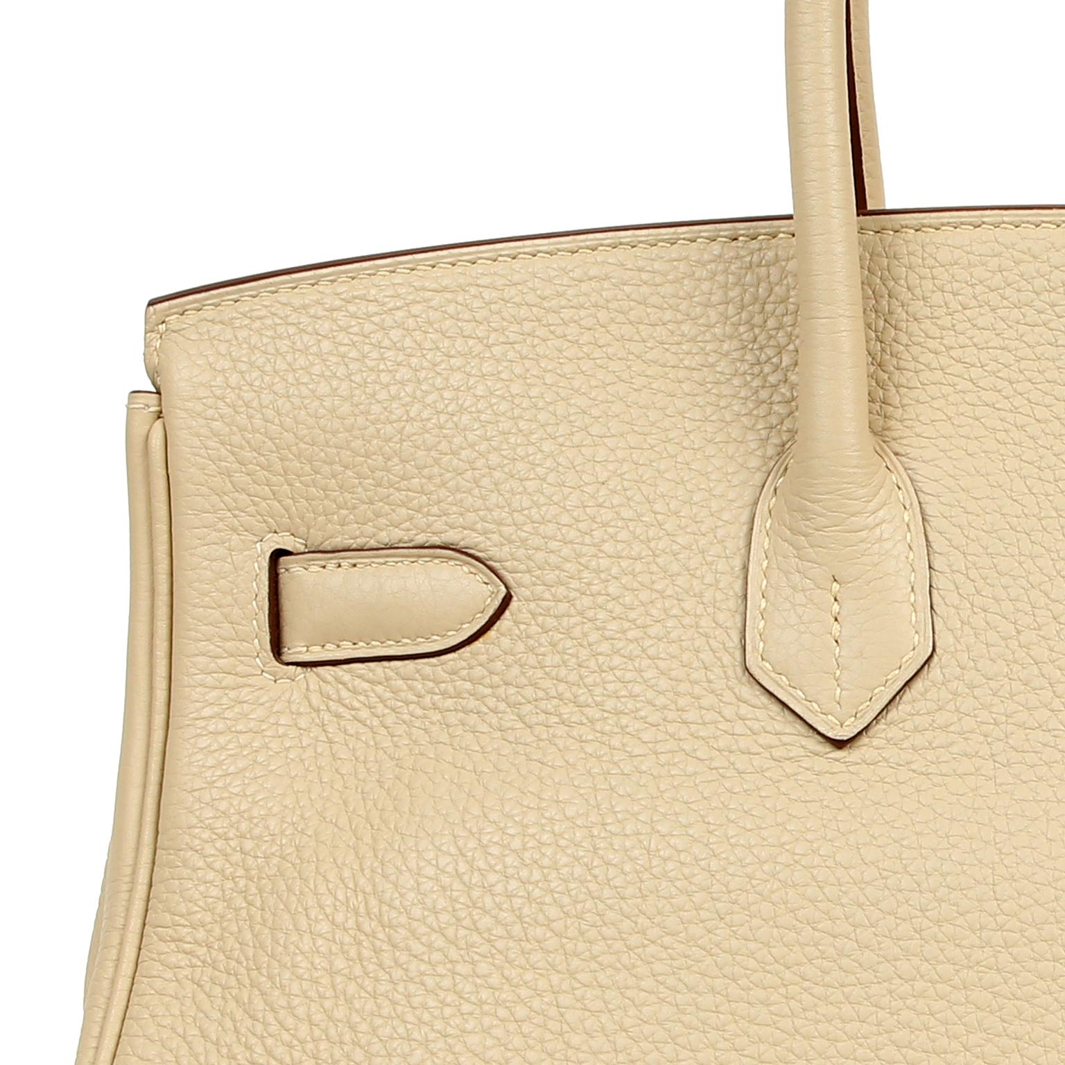 Hermes Parchemin Togo 35 cm Birkin Bag en vente 12