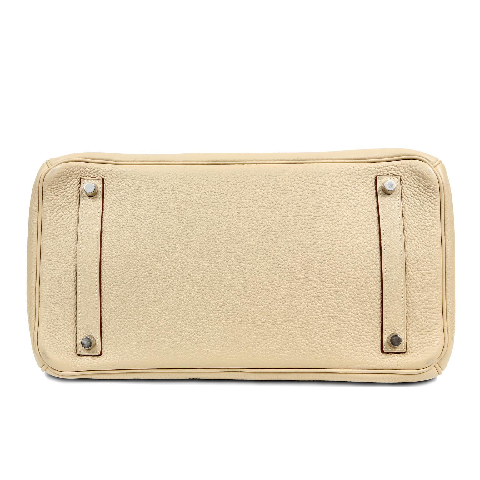 Hermes Parchemin Togo 35 cm Birkin Bag Excellent état - En vente à Palm Beach, FL