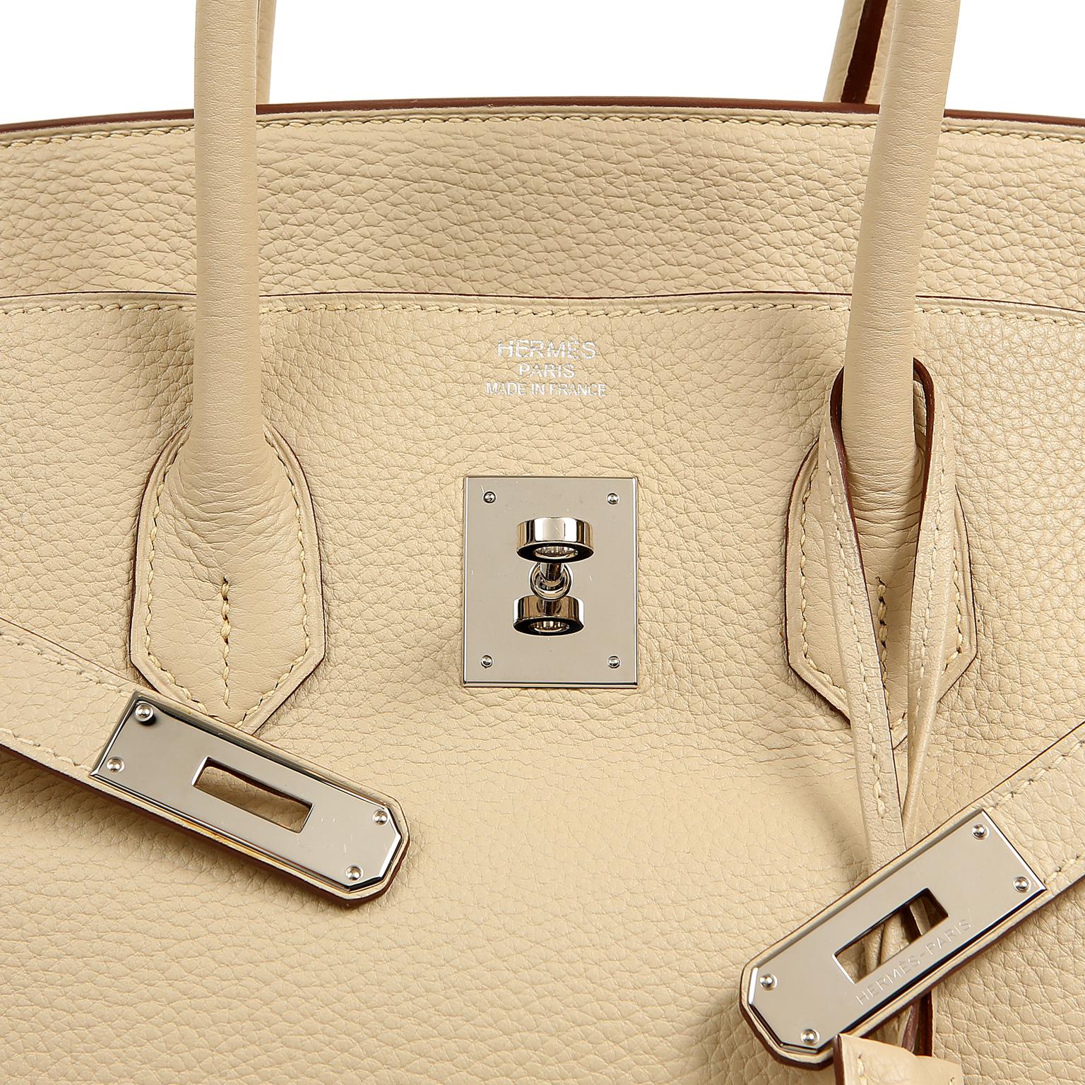 Hermes Parchemin Togo 35 cm Birkin Bag en vente 2