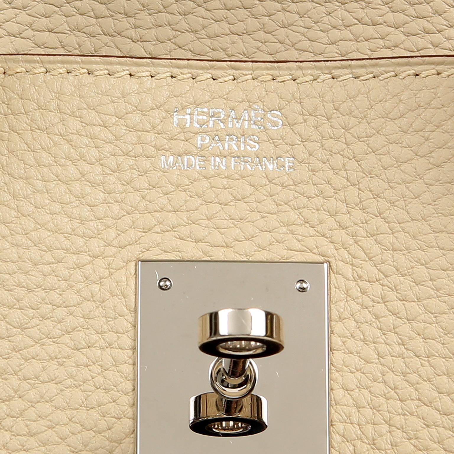 Hermes Parchemin Togo 35 cm Birkin Bag en vente 3