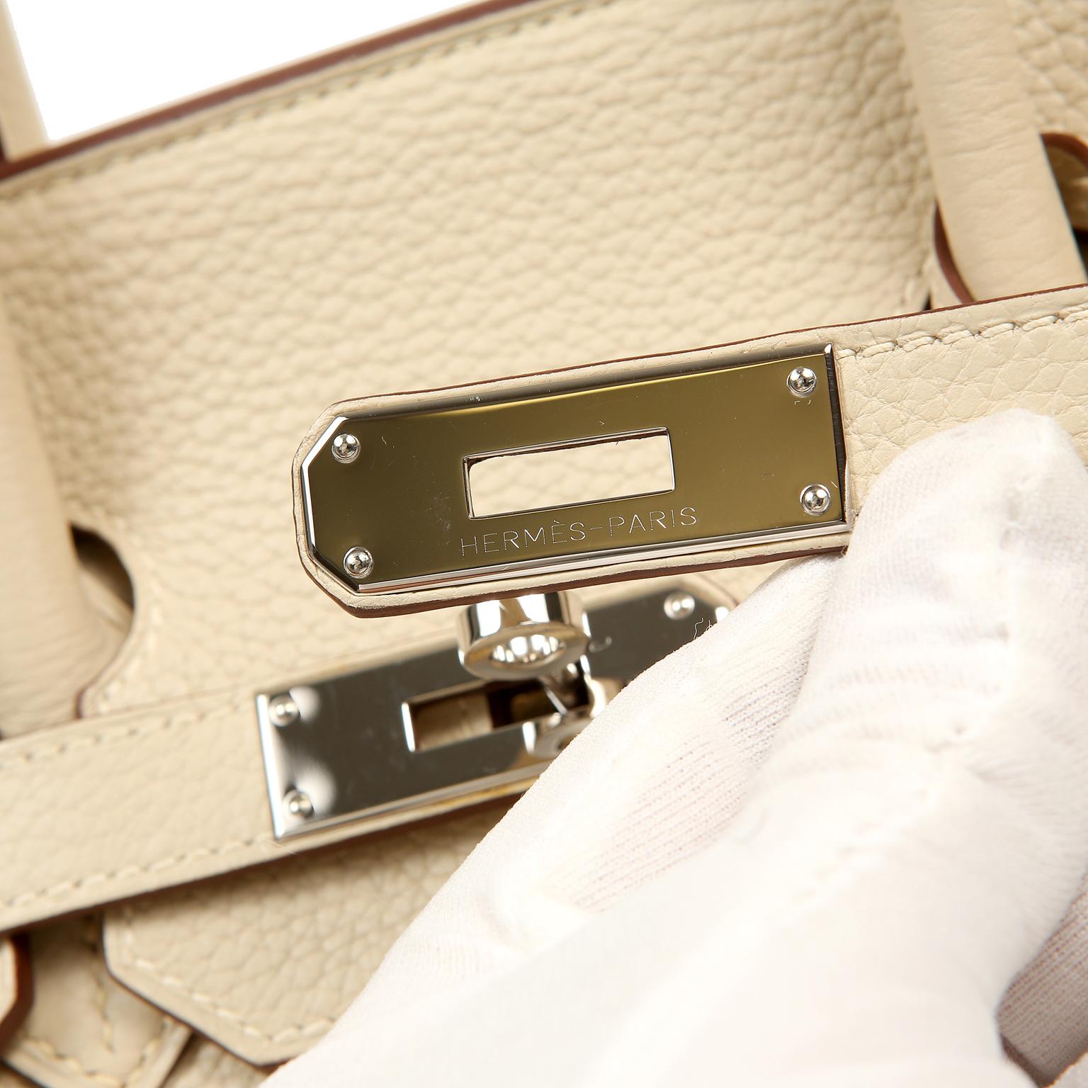 Hermes Parchemin Togo 35 cm Birkin Bag en vente 4