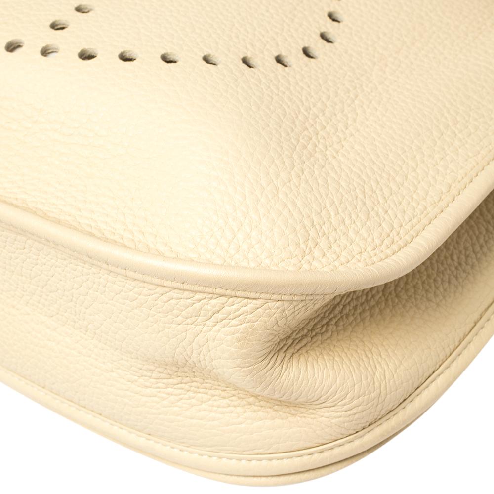 Hermes Parchemin Togo Leather Evelyne III GM Bag 5
