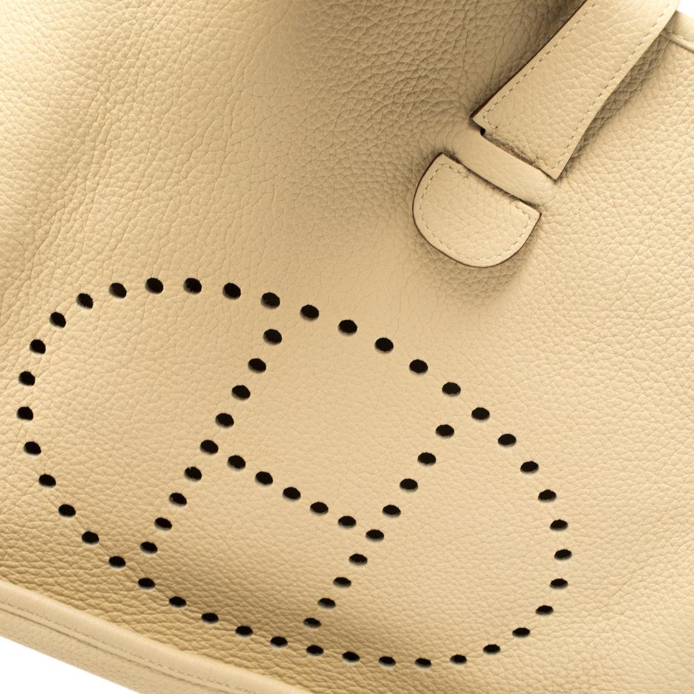 Hermes Parchemin Togo Leather Evelyne III GM Bag 1