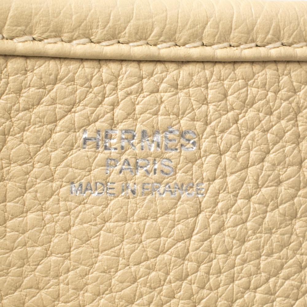 Hermes Parchemin Togo Leather Evelyne III GM Bag 4