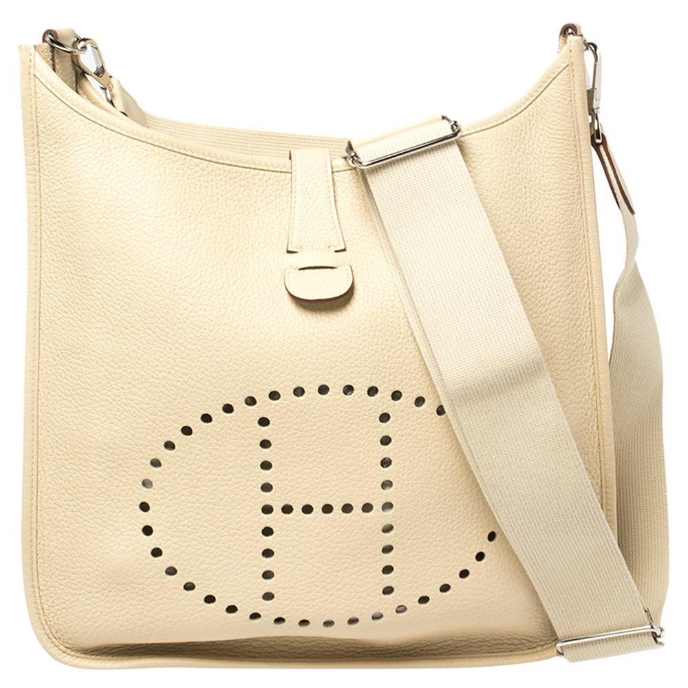 Hermes Parchemin Togo Leather Evelyne III GM Bag