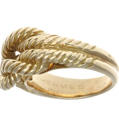 Hermes Paris 18 Karat Gold Ring