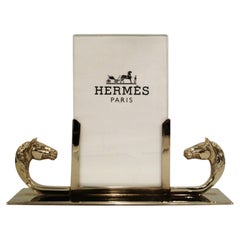 Hermès Paris 1960´s Vintage Horse Motif Desk Picture Frame