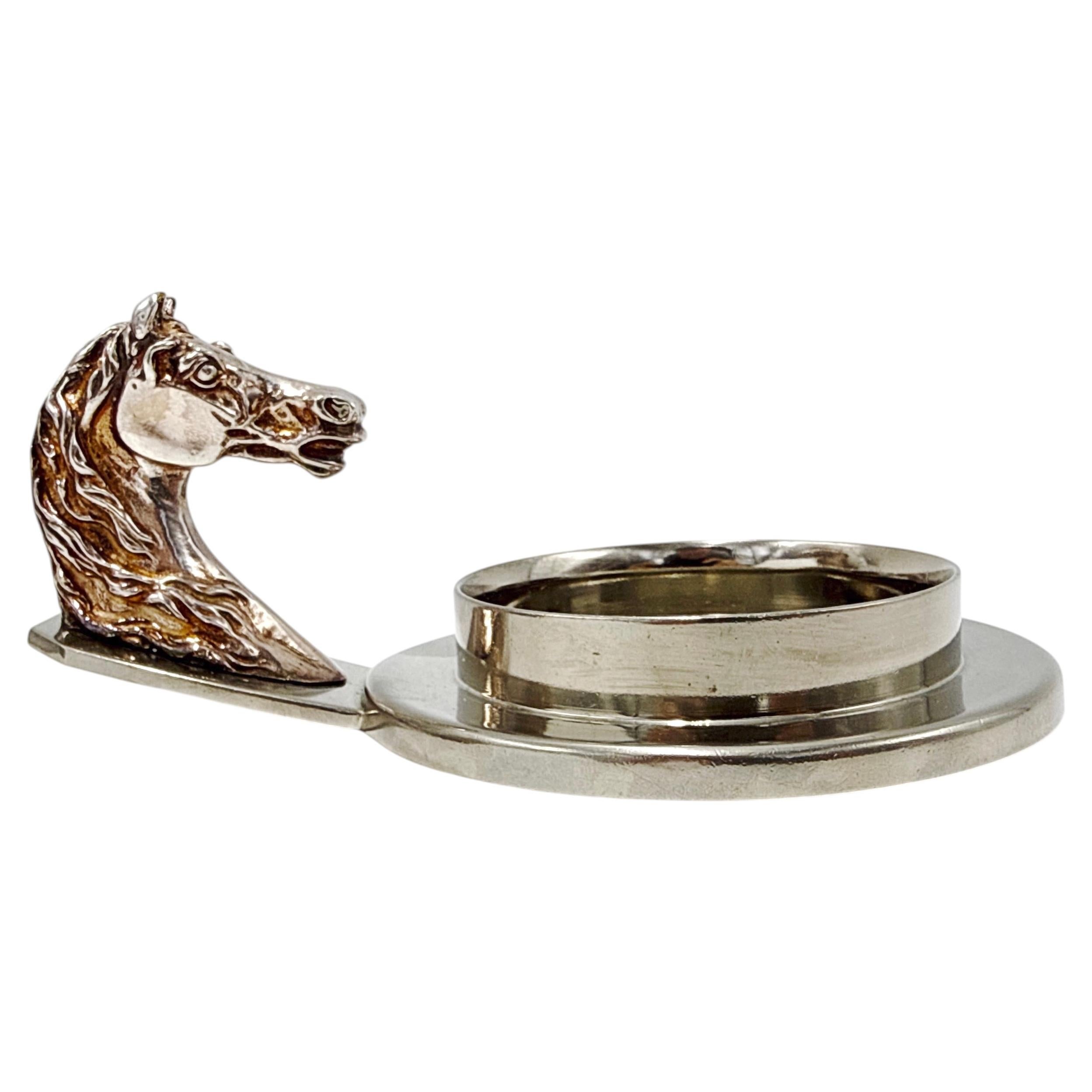 Hermès Paris 1960s Equestrian Horse Head Drink Holder – Made in France