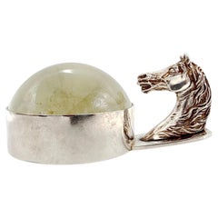 Hermès Paris 1960s Equestrian Horse Head Magnifier – Made in France