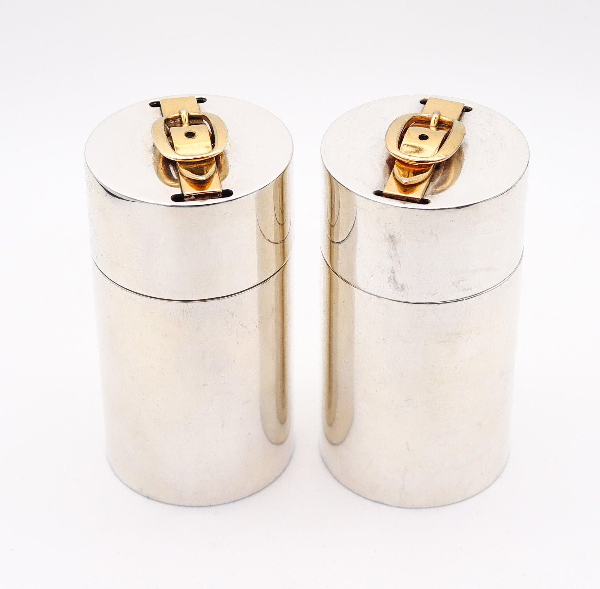 A desk set of lighter and cigarettes case designed by Hermes Paris.

This is a very handsome smoker set, created in Paris France by the luxury house of Hermes, back in the 1970. The desk set comprise of a lighter and a box for cigarettes, crafted
