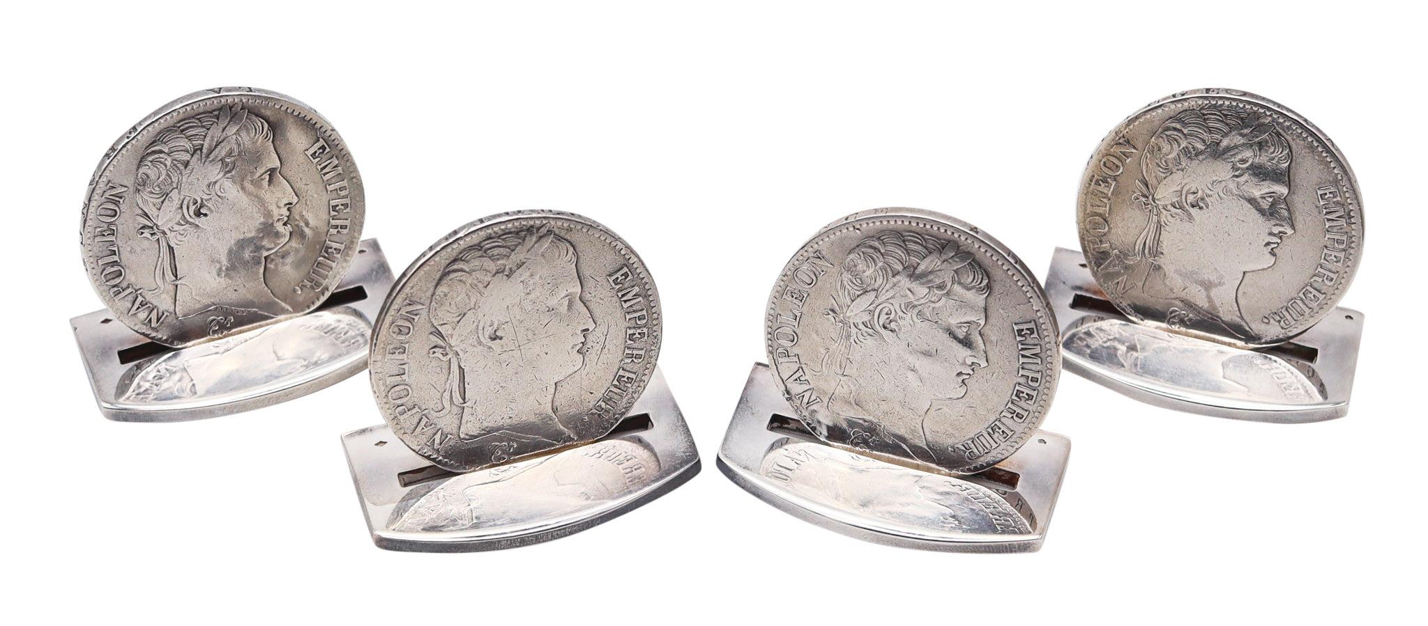 Table cards holders designed by Hermes.

This is a very rare and unusual set of four table menu-card holders created in Paris France by the luxury house of Hermes, back in the 1960-1970. These set of four menu-card holders has been crafted in solid