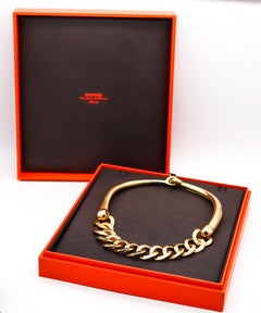 Hermès Paris 1970 Very Rare Birkin Chained Necklace In Solid 18Kt Yellow Gold