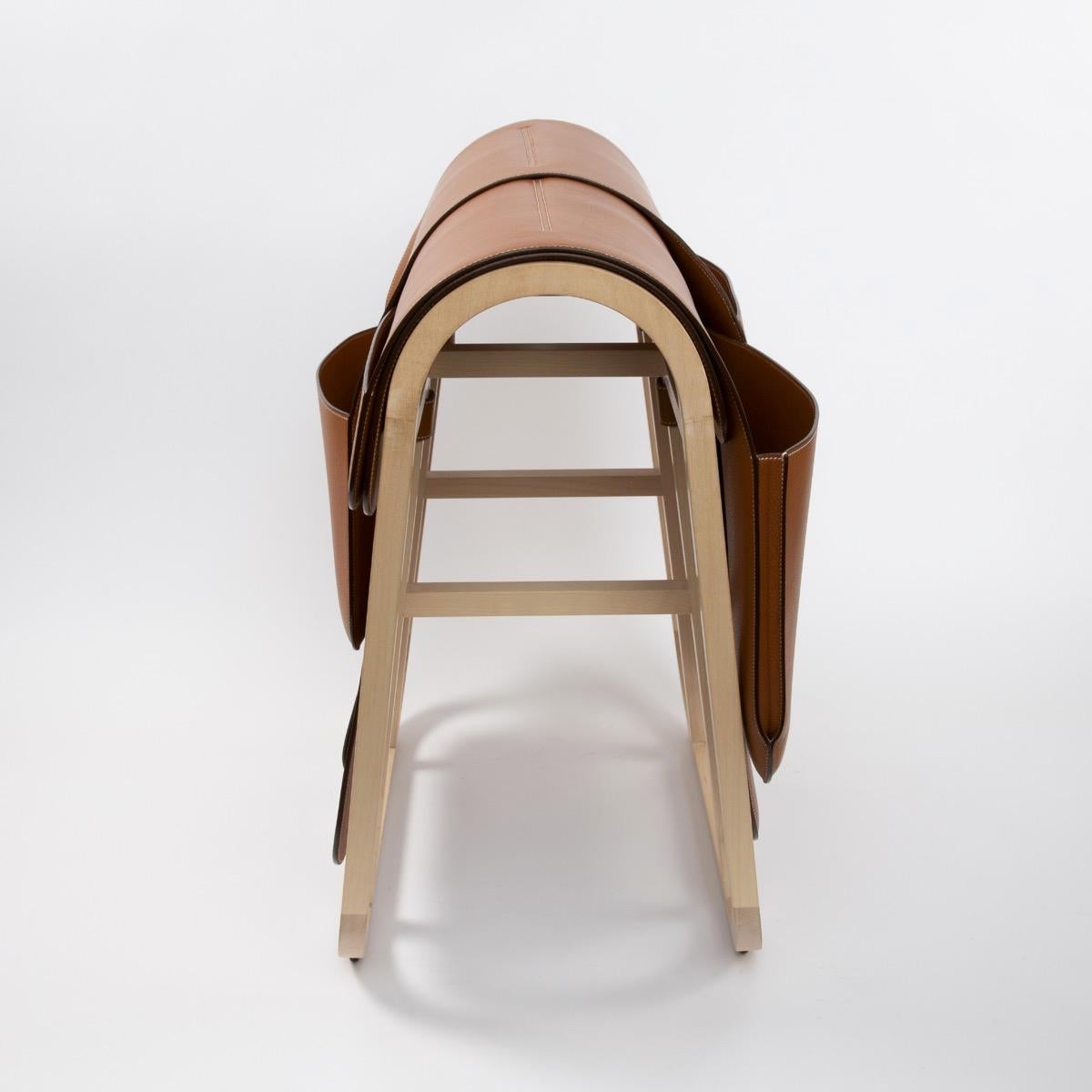 French Hermès Paris, a Magazine Rack from the 
