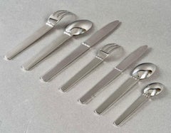 Hermès Paris - Art Deco Paris Modernist Besteckbesteck aus Edelstahl