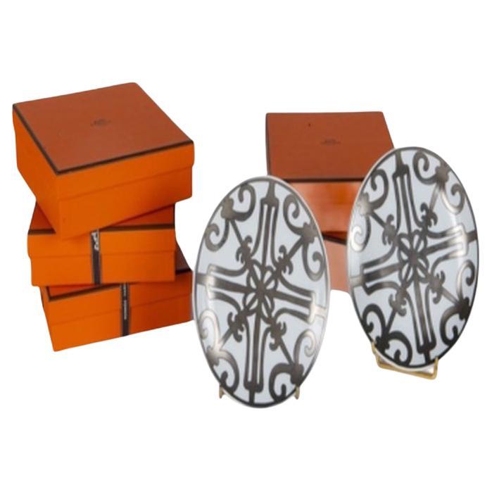 Hermès Paris "Balcon du Guadalquivir" 12 Bread Plates No. 6
