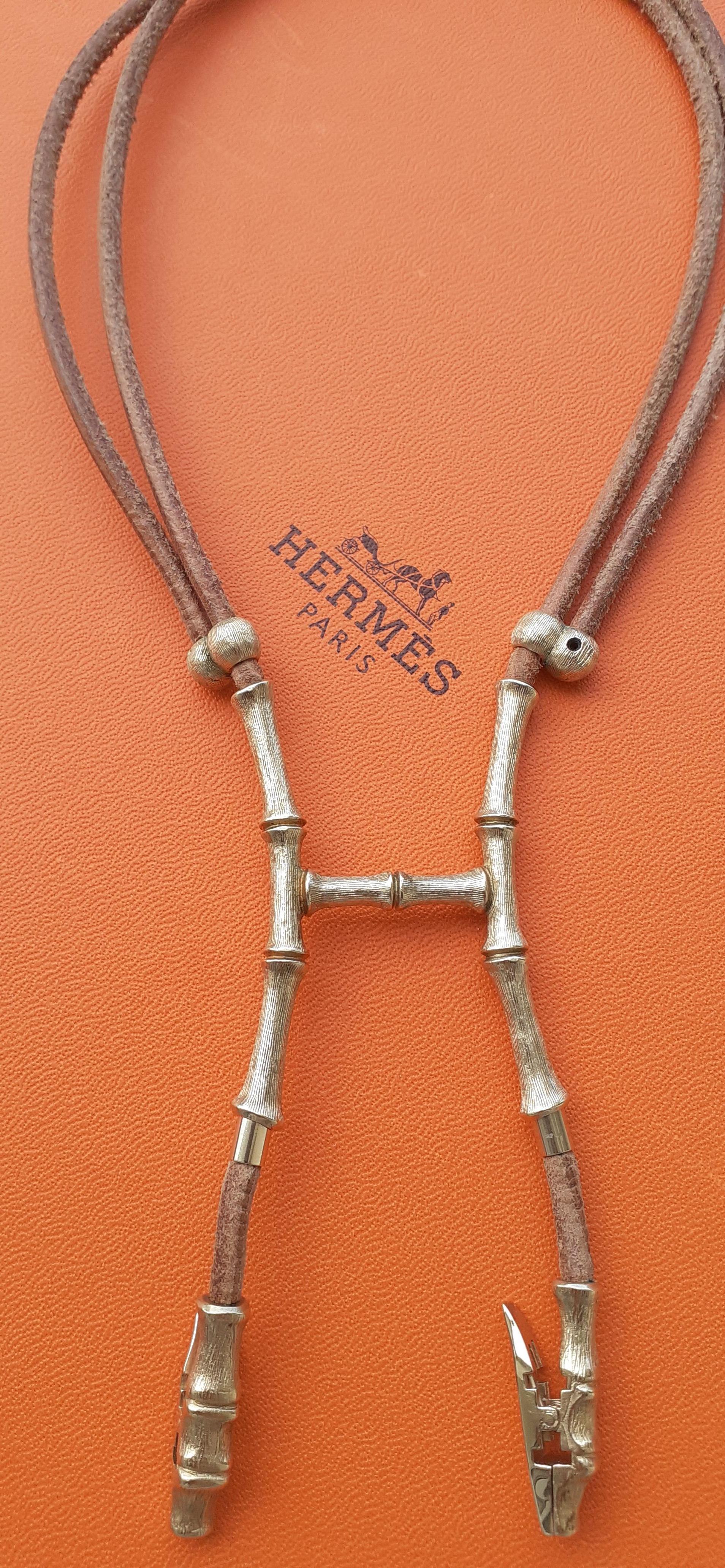 Hermès Paris Bambou Halter Necklace for scarf RARE For Sale 9