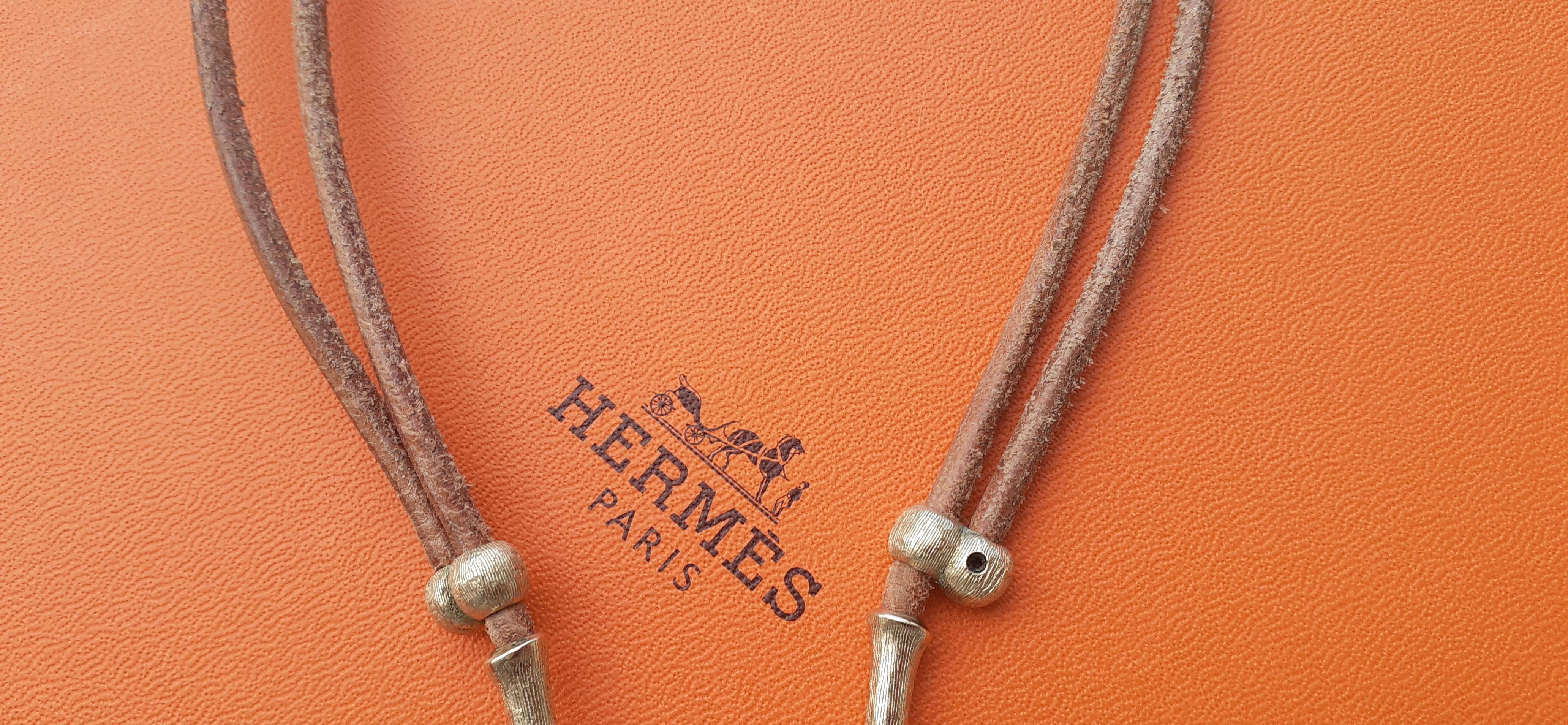 Hermès Paris Bambou Halter Necklace for scarf RARE For Sale 10