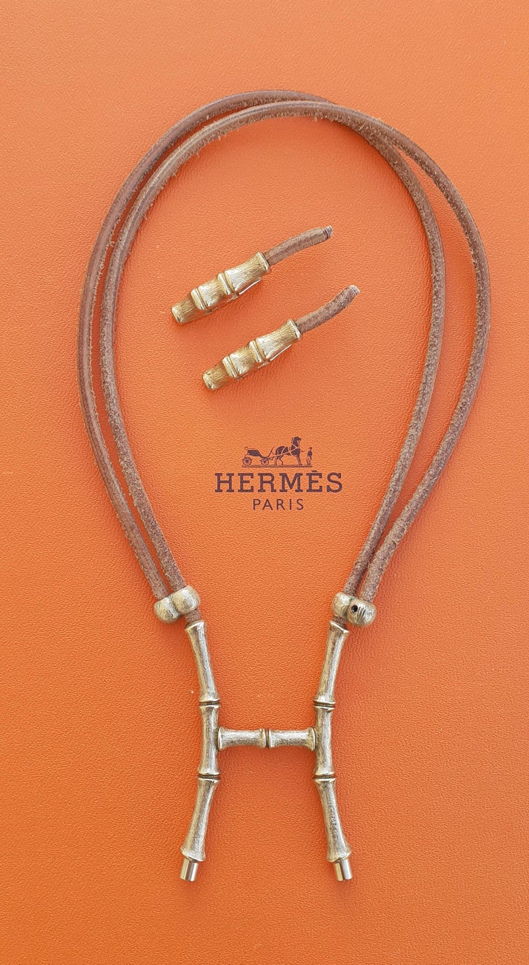 Hermès Paris Bambou Halter Necklace for scarf RARE at 1stDibs 