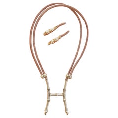 Hermès Paris Bambou Collana per sciarpa RARA