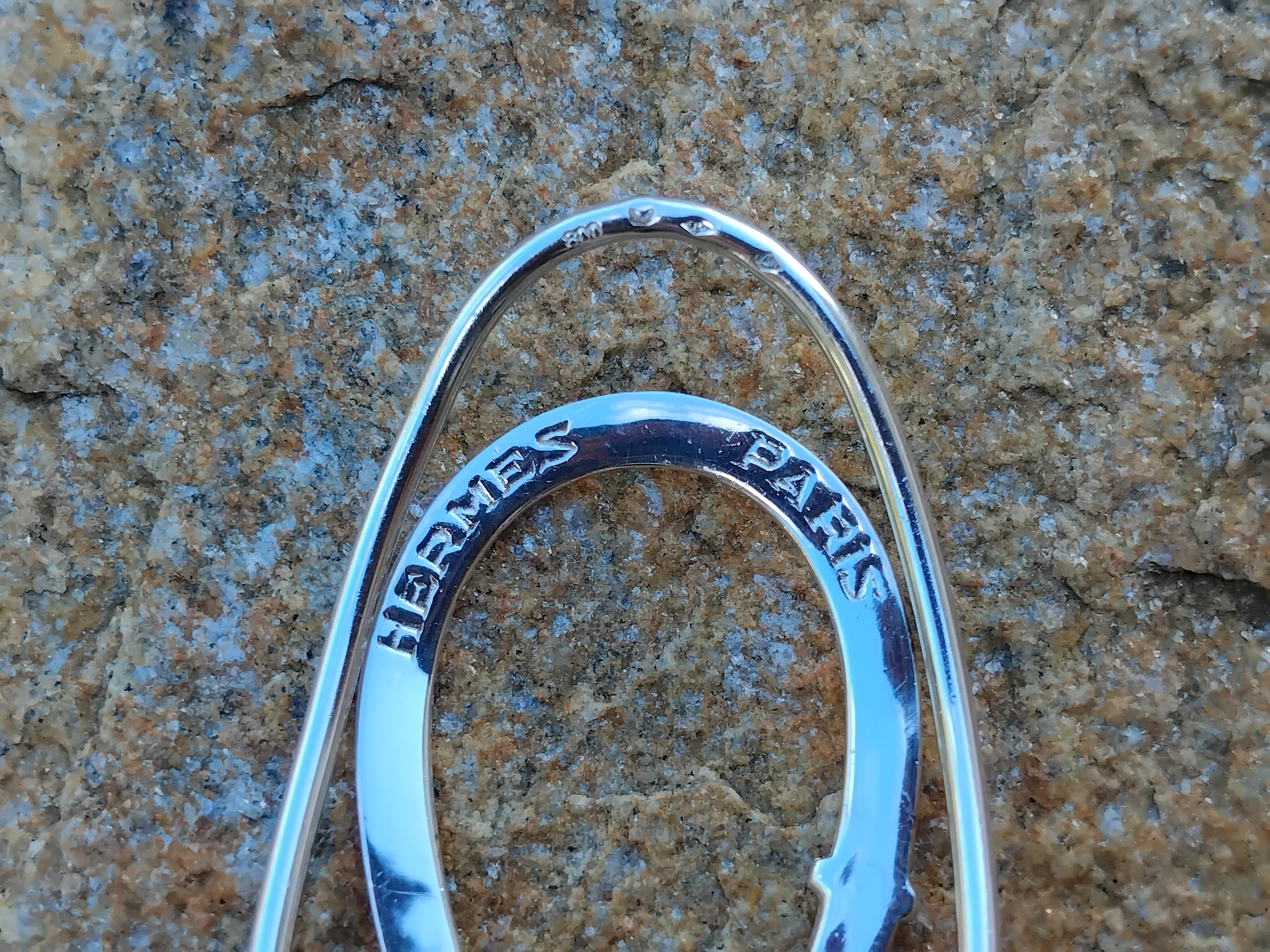 Hermès Paris Geldklammer in Gürtelform Silber im Angebot 6