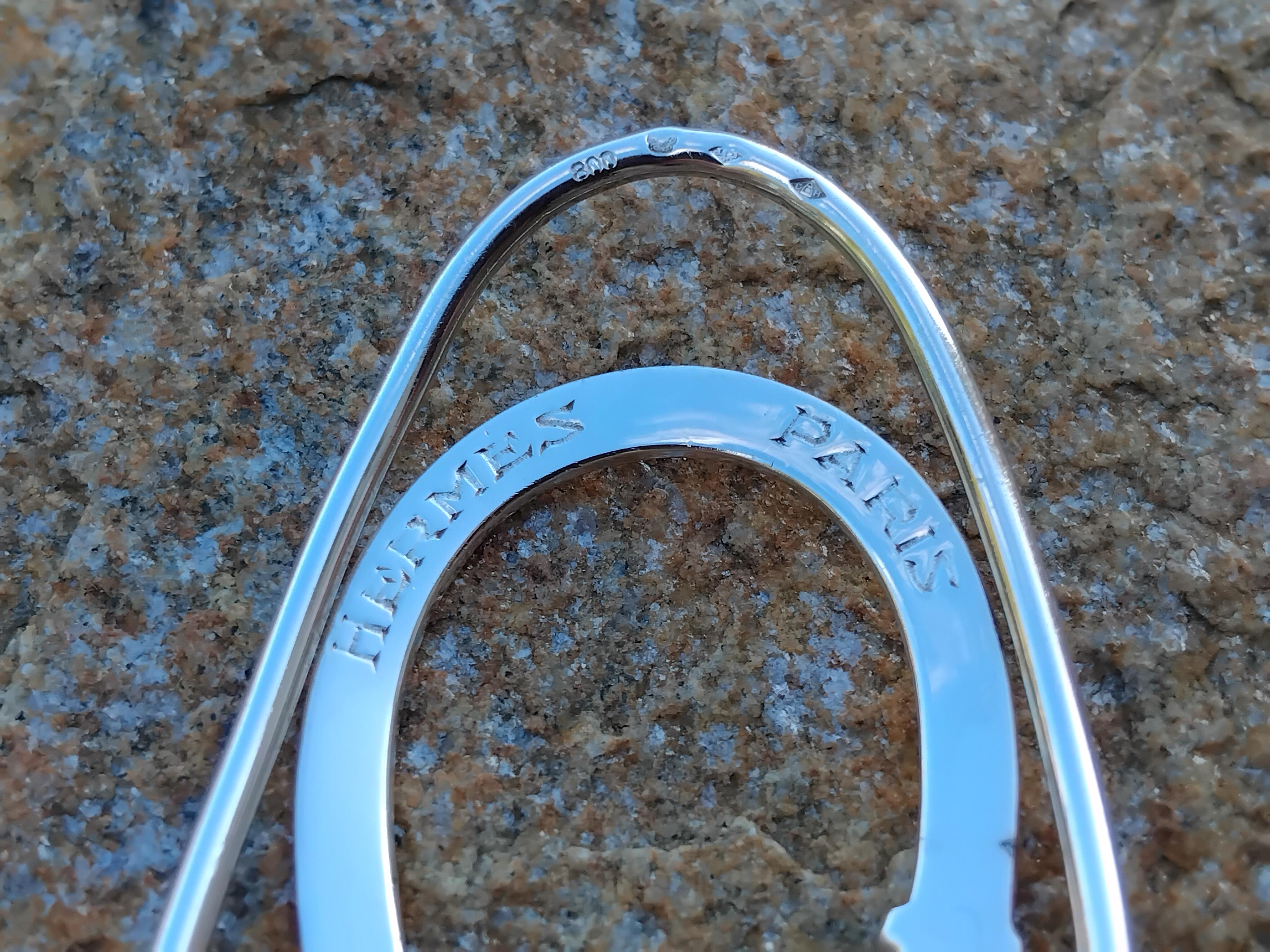 Hermès Paris Geldklammer in Gürtelform Silber im Angebot 5