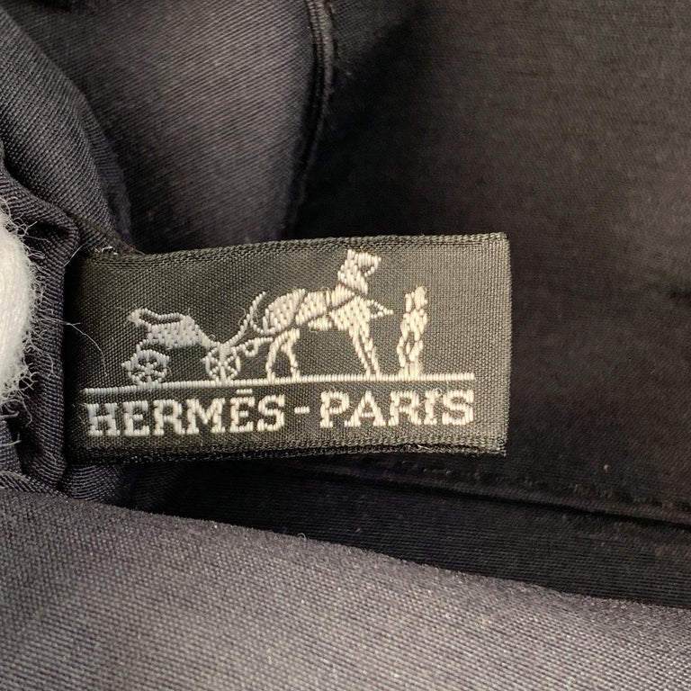 Hermes Paris Black Cotton Canvas Bolide Travel Case Cosmetic Bag For ...