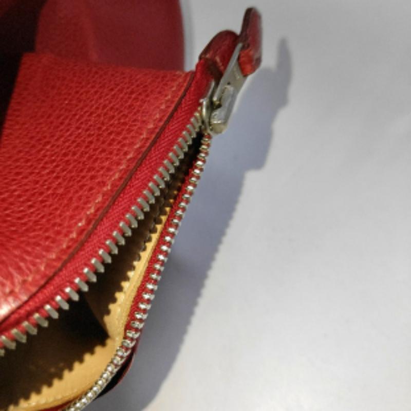 Hermes Paris Bombay 40 Red Clemence Calfskin Leather 2007 9