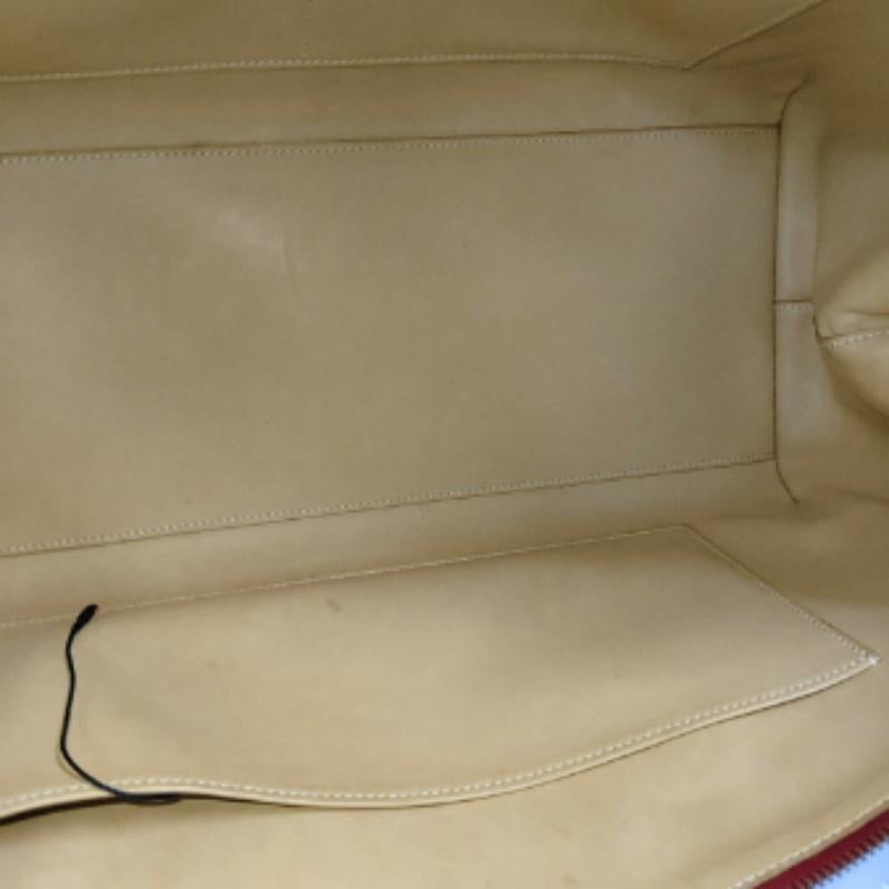 Hermes Paris Bombay 40 Red Clemence Calfskin Leather 2007 10