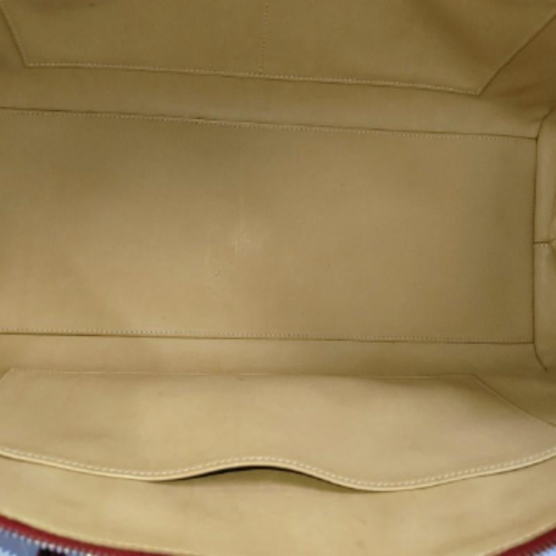Hermes Paris Bombay 40 Red Clemence Calfskin Leather 2007 1