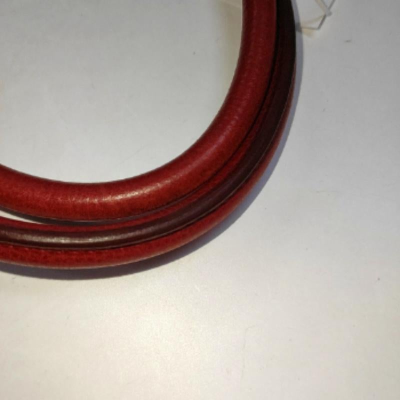 Hermes Paris Bombay 40 Red Clemence Calfskin Leather 2007 3