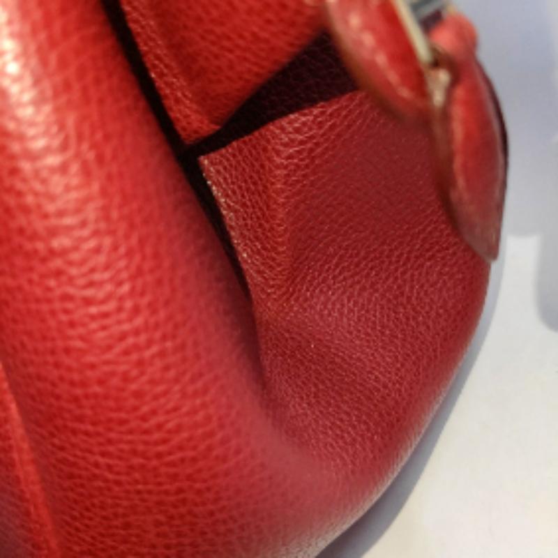 Hermes Paris Bombay 40 Red Clemence Calfskin Leather 2007 4