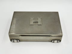 Hermes Paris box in 950 sterling silver, French