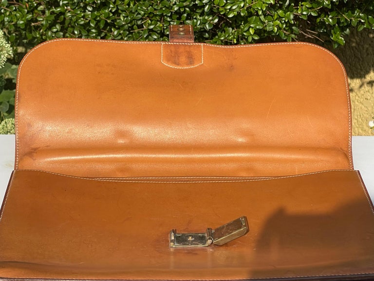 Hermès Paris, Briefcase for Men in Leather, 20th Century at 1stDibs