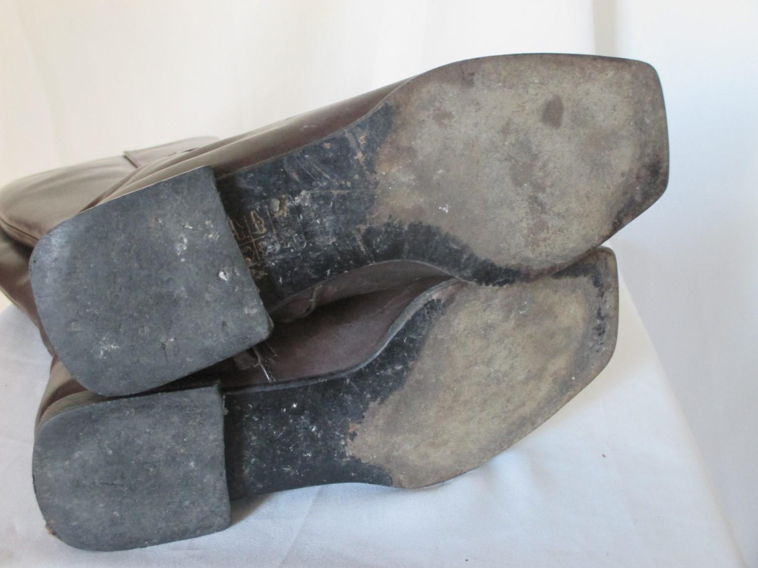 Women's or Men's HERMES Paris Brown Leather Boots 
