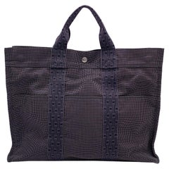 Hermes Paris Canvas Her Line Herline MM Yale Tote Bag Borsa a mano